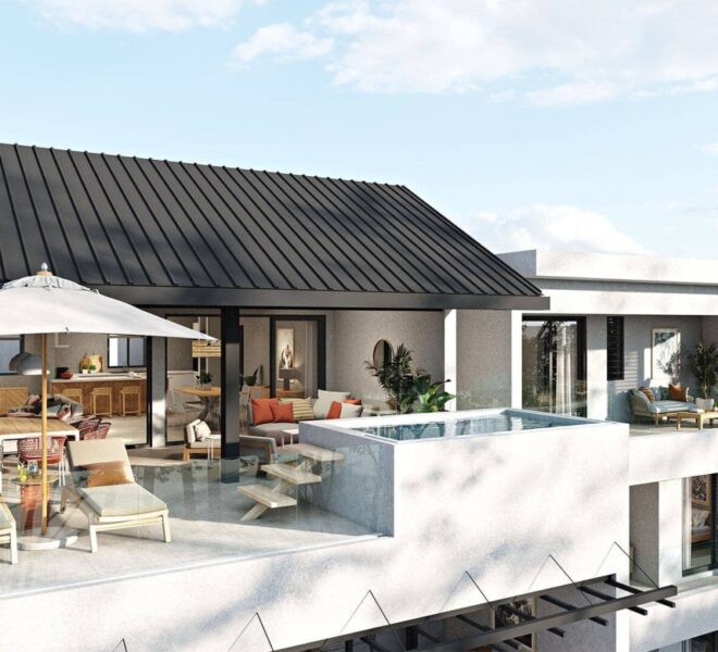 Vue exterieur Penthouse avec Piscine sur la terasse