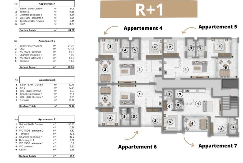 R+1 masterplan appartement Elanza Ile Maurice